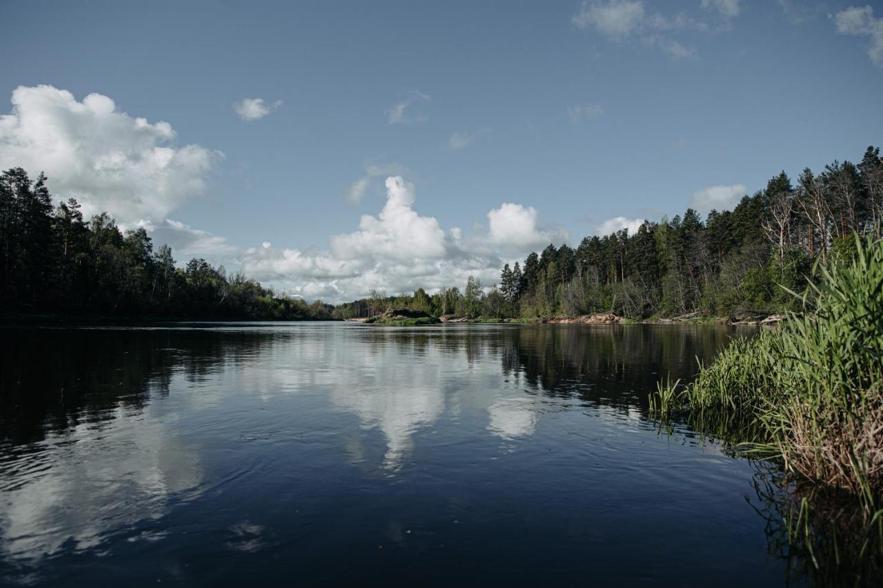 "Gaujmale" Sauna House In Nature Laukbeitini Eksteriør billede